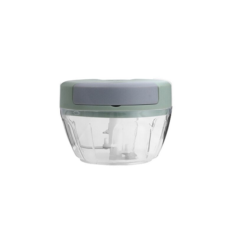 Espremedor de Alho Rotativo 500/900ML Cortador de Cebola de Legumes Picador de Carne Manual Picador de Alho Acessórios de Cozinha 240371949
