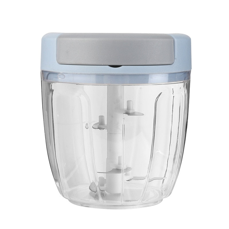 Espremedor de Alho Rotativo 500/900ML Cortador de Cebola de Legumes Picador de Carne Manual Picador de Alho Acessórios de Cozinha 240371949