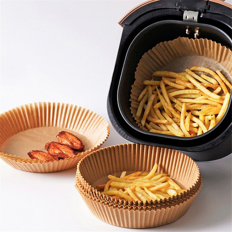 Forros de Papel de Pergaminho Antiaderente Bandeja de Papel 30/50 PCS Air Fryer 249858051