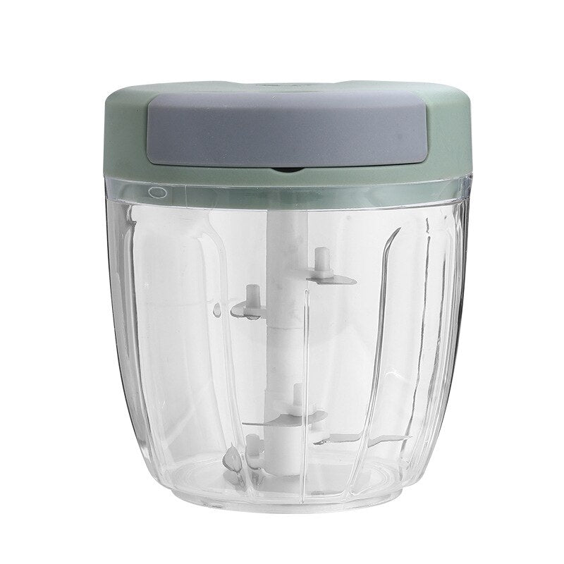Espremedor de Alho Rotativo 500/900ML Cortador de Cebola de Legumes Picador de Carne Manual Picador de Alho Acessórios de Cozinha 240371949