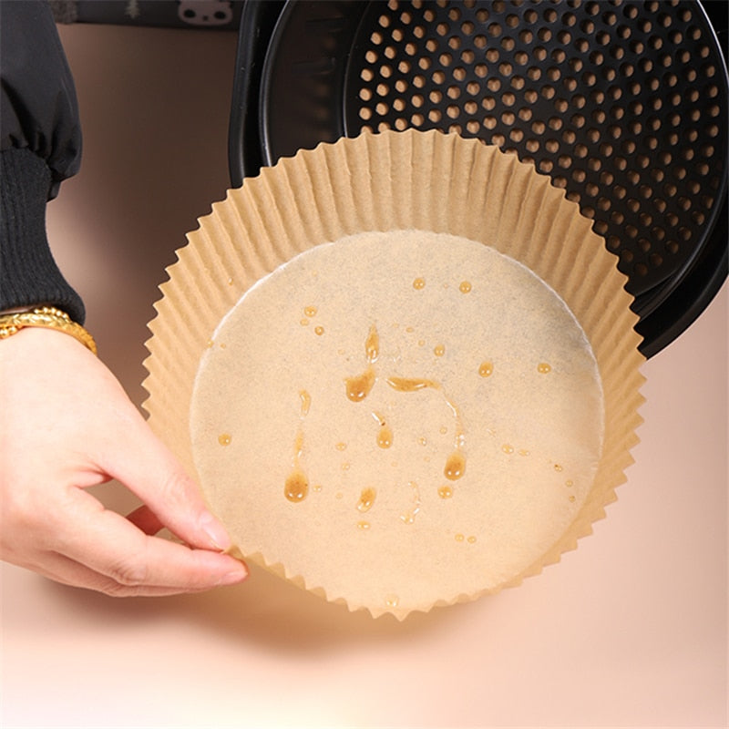 Forros de Papel de Pergaminho Antiaderente Bandeja de Papel 30/50 PCS Air Fryer 249858051
