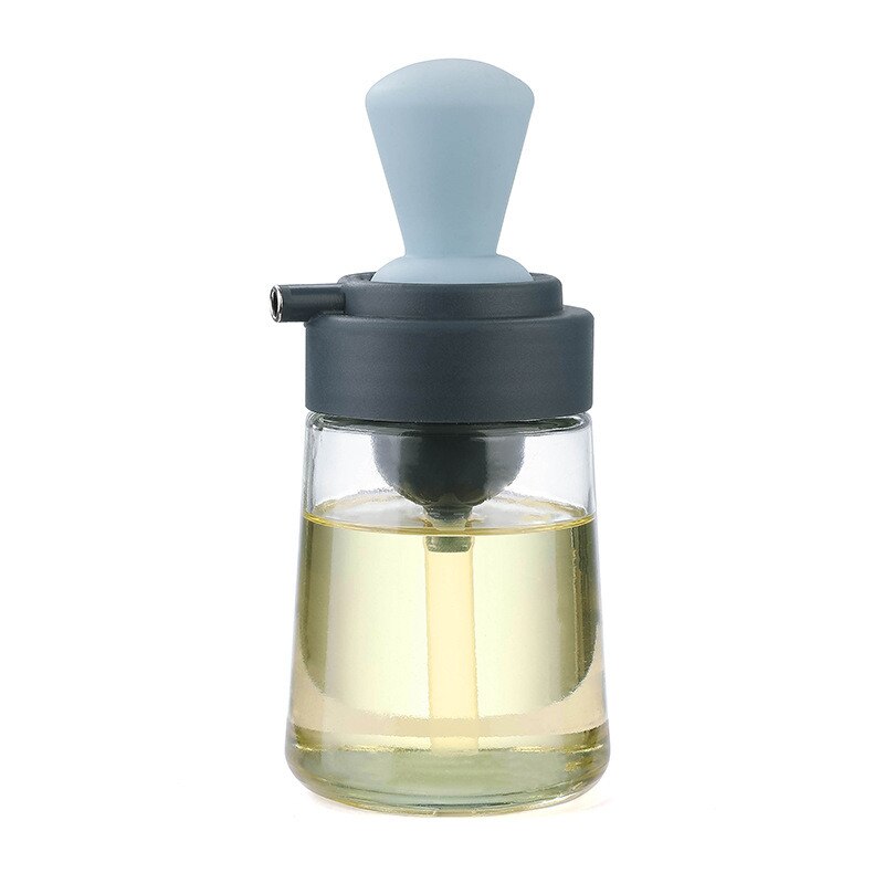 Garrafa de óleo multifuncional 550ml 2 em 1 pulverizador de óleo com escova de silicone dispensador de azeite para churrasco acessórios de cozinha 2602606514