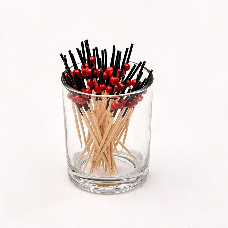 Palito de Bambu Decorativo 100 Unidades Bambu Buffet Cupcake Garfo De Frutas Festa Sobremesa Vara 238569943