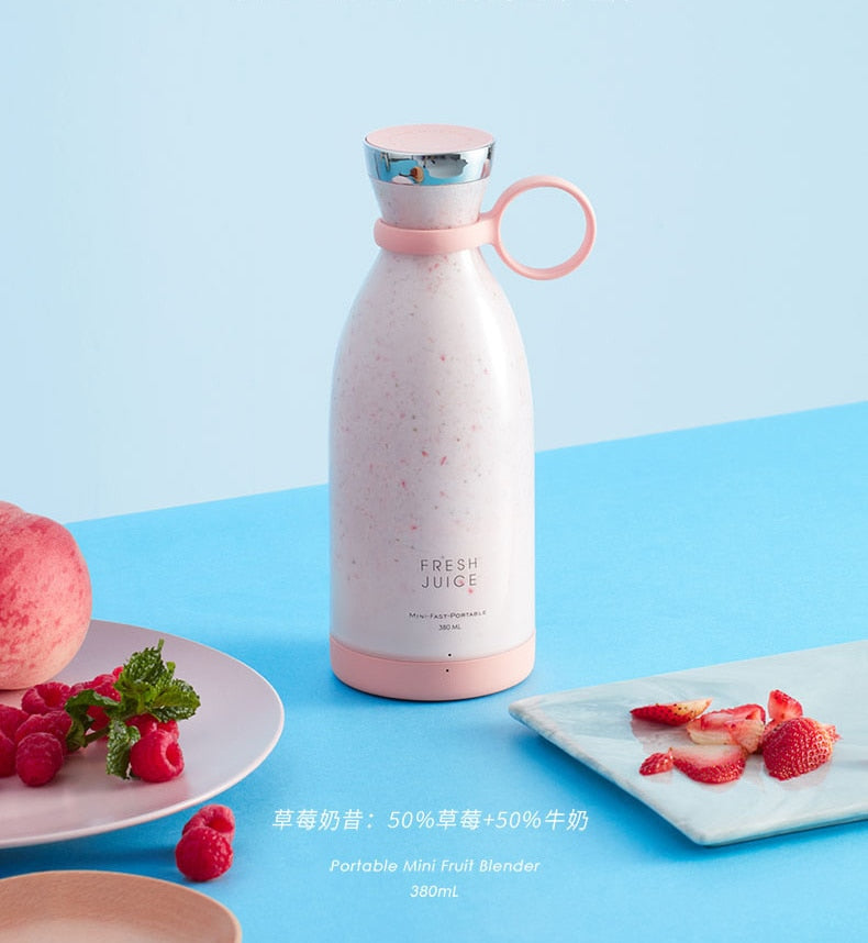 Liquidificador Espremedor Elétrico Portátil Usb Mini Misturadores de Frutas Espremedores Extratores de Frutas Batido Alimentício Máquina Multifuncional Máquina de Fazer Sucos 252276991