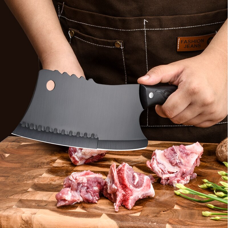 Faca de cozinha de aço inoxidável Corte Frontal - Faca de corte doméstica com design elegante 251684443