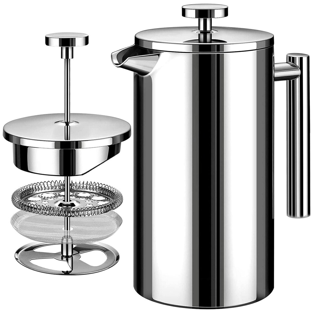 Máquina de Café Manual de 600 ml Prensa Francesa em Aço Inoxidável máquina 4029642683