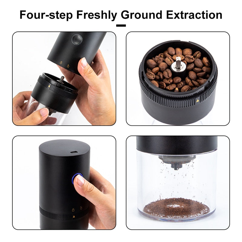Moedor de Café Elétrico Portátil TYPE-C Carga USB Profissional 228022891