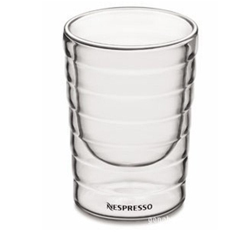 Copo de Vidro de Parede Dupla Nespresso Feito à Mão Transparente Caneca de Café 85-350 ML 240345556