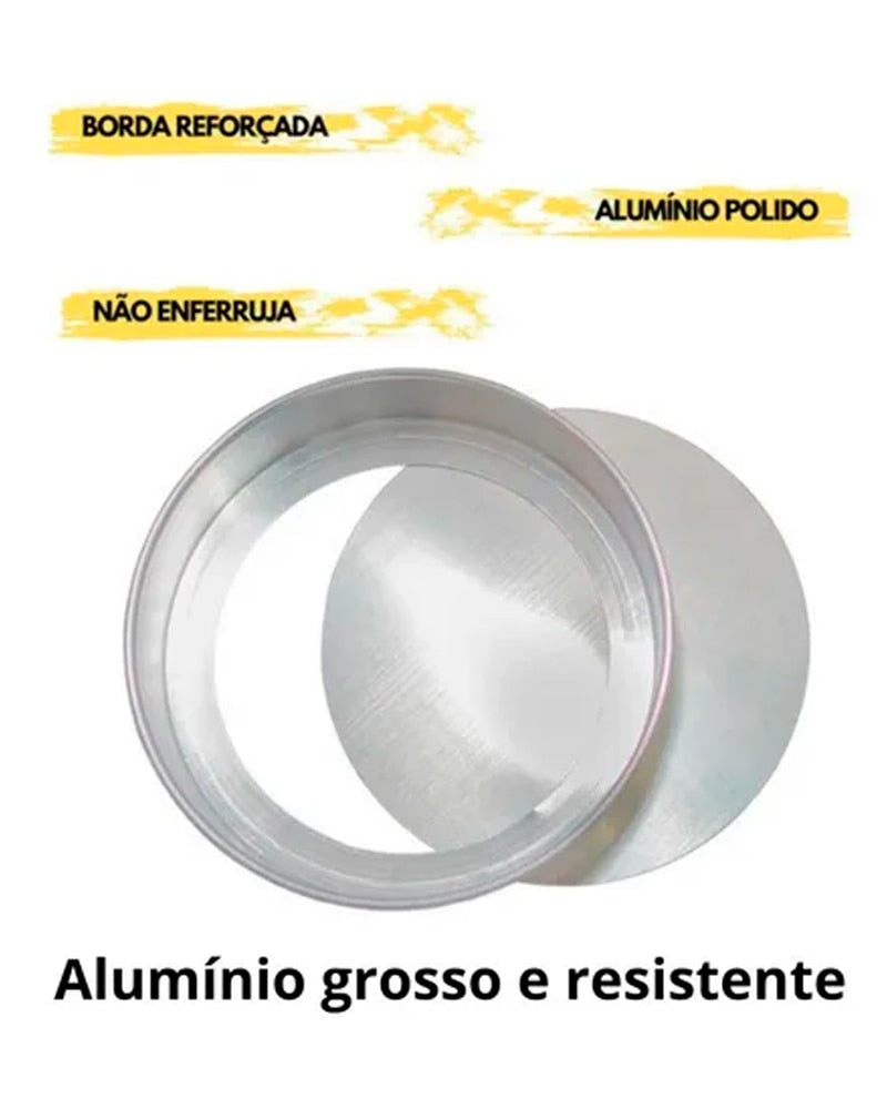 Máquina de cozimento de alumínio em forma redonda com fundo removível de 5 CM br2946373201rmoae